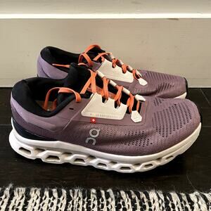 On Cloud Cloudstratus 3 Running Shoes Purple Black Orange Women's Size 7